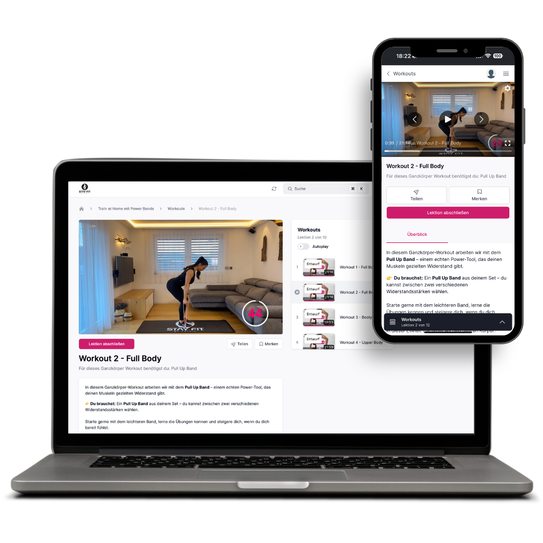 Train at Home-Set: Power Bänder + Online-Training