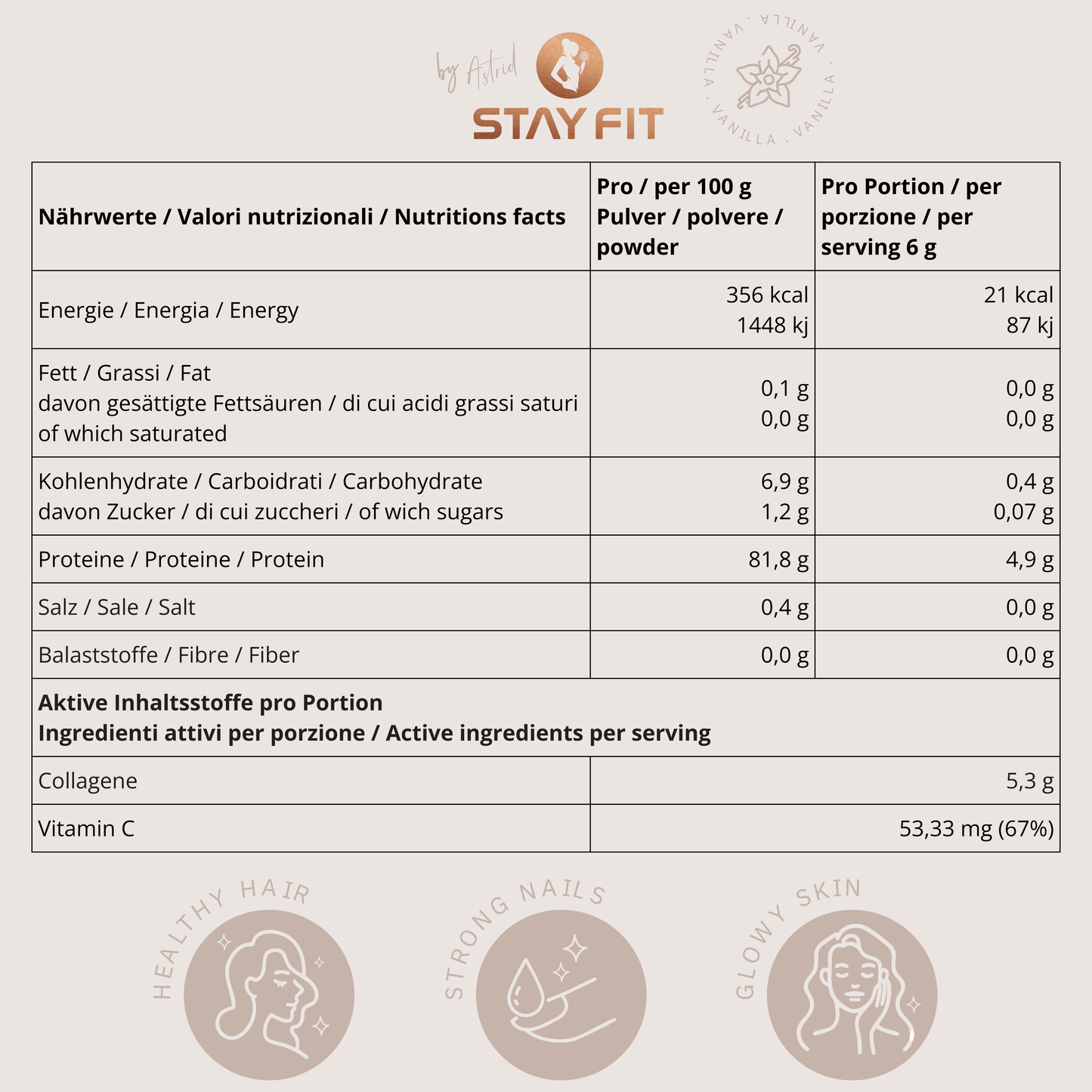 Glow Up Collagen - Vanille